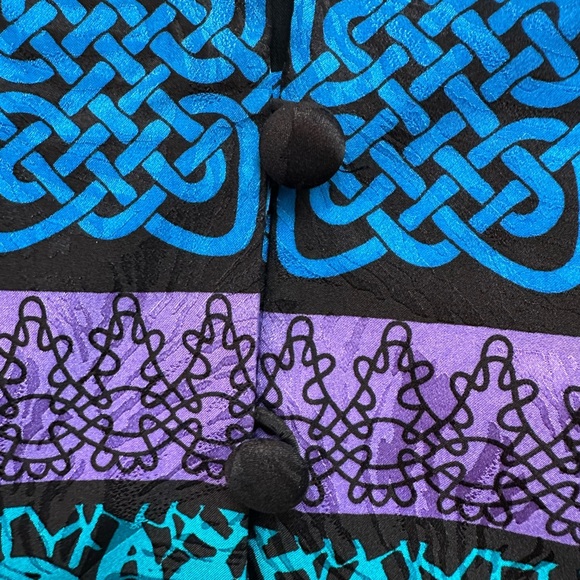 Vintage Lillie Rubin 100% Silk Art To Wear 80’s Blazer Jacket Size 8 Medium M - Picture 7 of 12